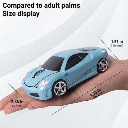elec Space Wireless Mouse, 2.4GHz Cool Sport Car Shape Computer Mouse 1600 DPI Optical Cordless Mice with USB Receiver for PC Laptop Computer Notebook (Red)