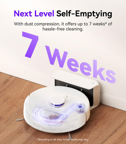 NARWAL Freo X Plus Robot Vacuum and Mop, 7-Week Dust Storage, 7800Pa Suction, Zero Tangles, Tri-Laser Obstacle Avoidance, LiDAR Navigation, Self Vacuum Cleaner for Pet Hair, Hard Floor, Carpet