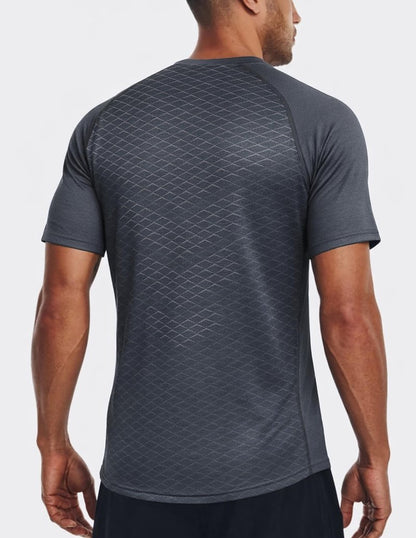 5 Pack Men’s Active Quick Dry Crew Neck T Shirts | Athletic Running Gym Workout Short Sleeve Tee Tops Bulk (Set 2, Small)