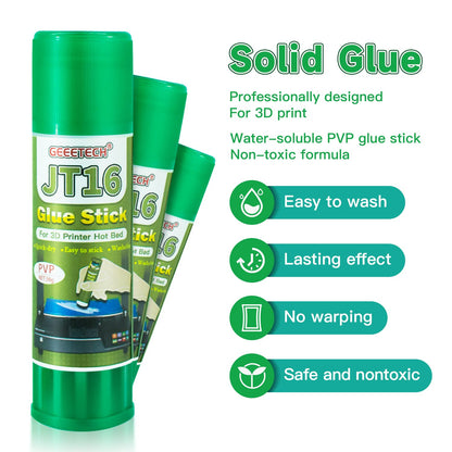 3D Printer Glue Sticks 6-Pack, 1.27oz Each, Strong First Layer Adhesion, Prevents Warping & Shifting, Fits Glass, PEI Sheet, Aluminum Build Plate, Fits PETG, PLA, TPU, ABS Filaments, Easy to Clean
