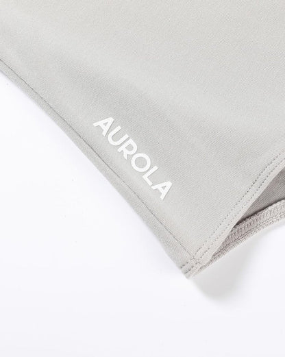 AUROLA Everyday Square Neck Bodysuits,Going Out Short Sleeve Double Lined Stretchy Shirt Tops,Coconut Milk,S