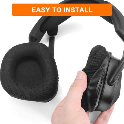 Replacement Ear Pads Cushions for Corsair Void & Corsair Void PRO RGB Wired/Wireless Gaming Headsets with Black Mesh Fabric, Memory Foam - Black