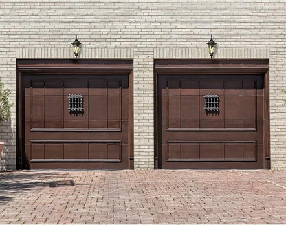 18in Dusk to Dawn Outdoor Wall Light for House, Bronze Exterior Wall Lantern for Garage, Aluminium Porch Door Lights Fixture with Clear Seeded Glass Shade for Entryway, Front Door
