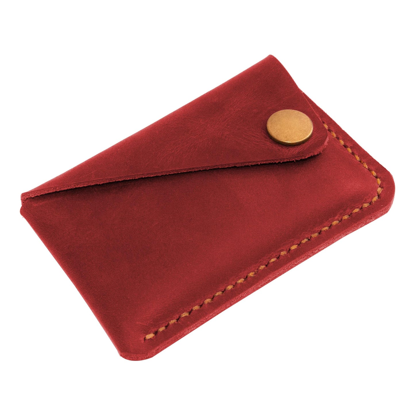 Turbosnail Leather Card Holder, Credit Card Wallet, Front Pocket Wallet, Slim Wallet, Cardholder Wallet, Credit Card Holder, Minimalist Wallet, Fathers Day Gift (Red)