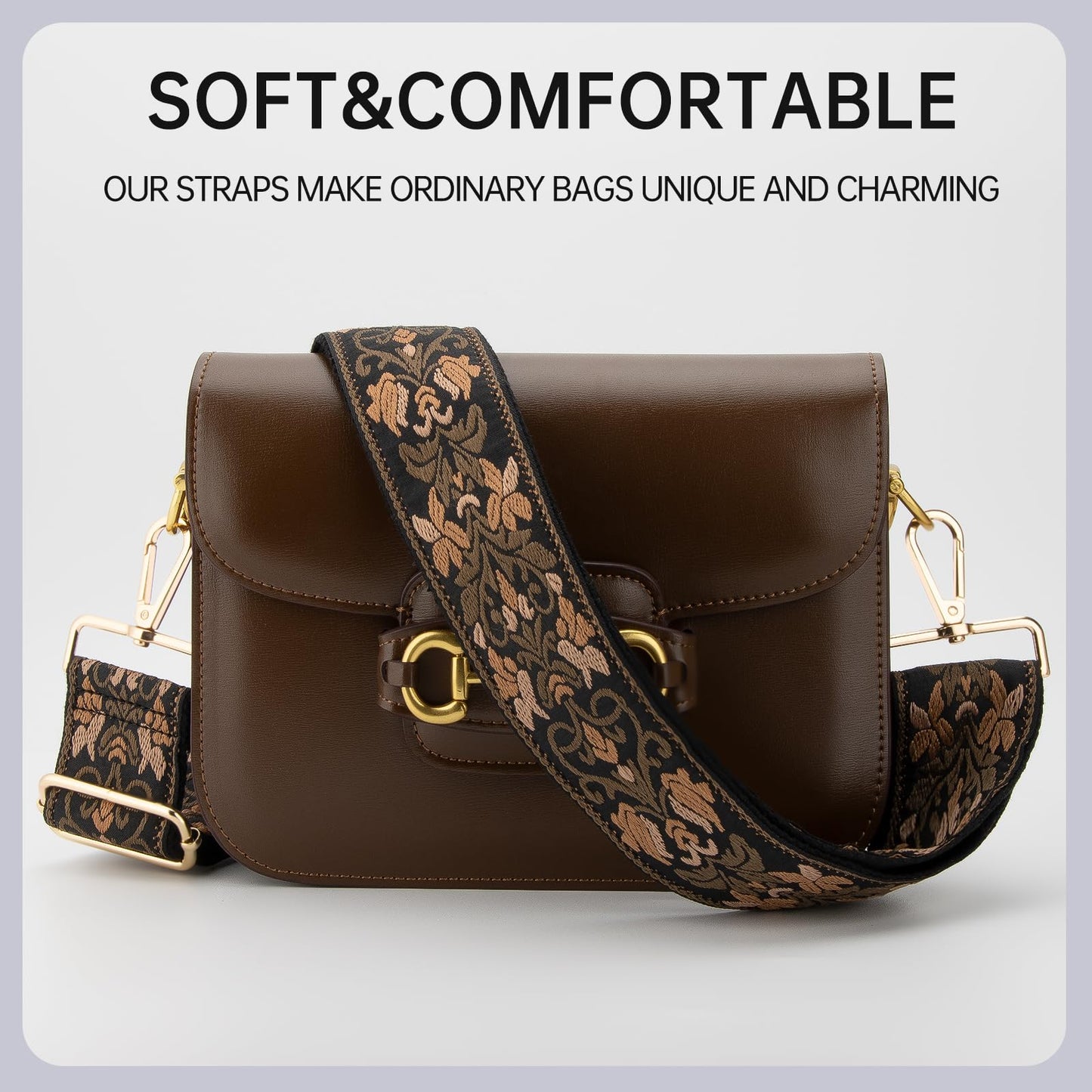 Purse Straps Replacement Crossbody Wide Bag Strap for Purses Adjustable Shoulder Straps for Women Bags