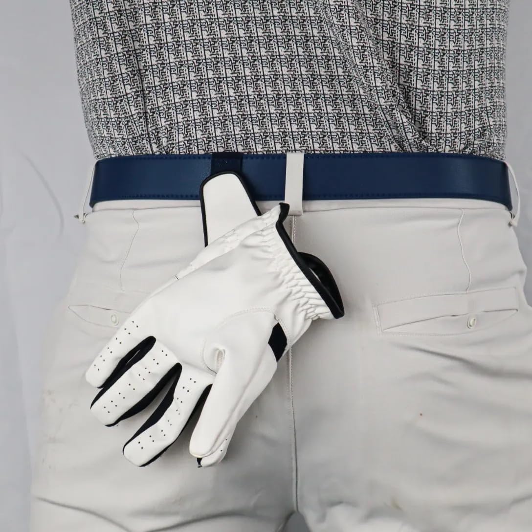 Dartee Golf Belt Rain Check Collection – Sea Swell Blue
