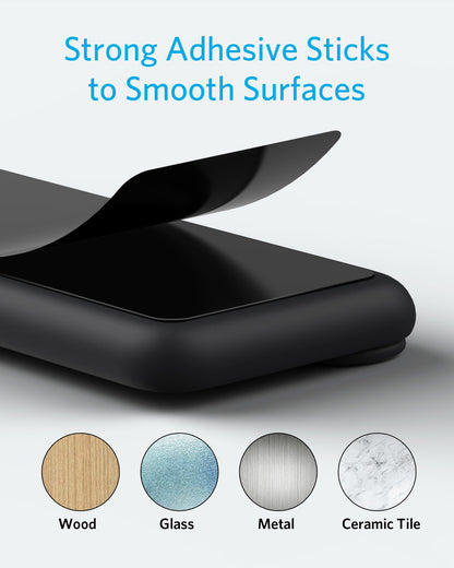 Anker Multipurpose Cord Keeper - 5 Clips for Lightning, USB C, Micro Cables & Other Wires - Sticks to Wood, Marble, Metal, Glass (Black)
