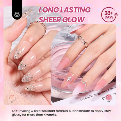 beetles Gel Polish 44pcs Fall Gel Nail Polish Set 36 Colors Brown Burgundy Red Blue Purple Orange Green Black Nude White with Base Top Coat UV LED Needed Salon DIY at Home Gift for Women Colorful Muse