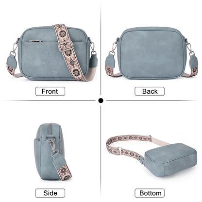 CLUCI Crossbody Bags for Women Trendy, Vegan Leather Shoulder Handbags，Purses for Women with Adjustable Wide Strap