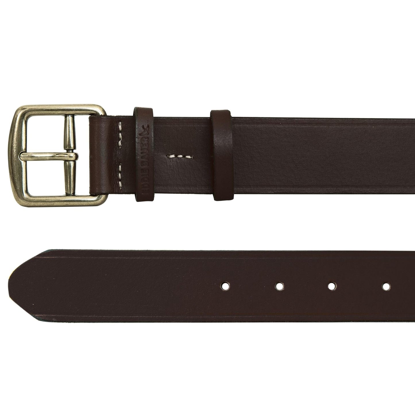 Eddie Bauer Womens Leather Jean Belt | Double Keeper Buckle | Casual | Outdoor | Western | Everyday | Leather | Brown - Small