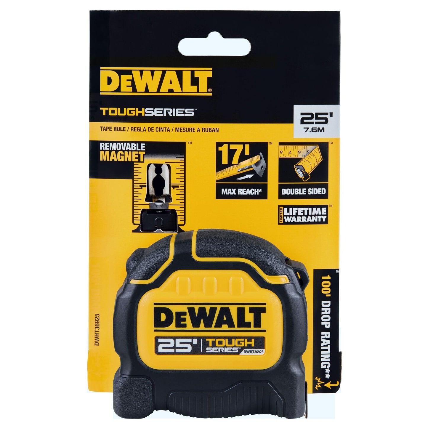 DEWALT Toughseries 25 Ft. Tape Measure (DWHT36925S)