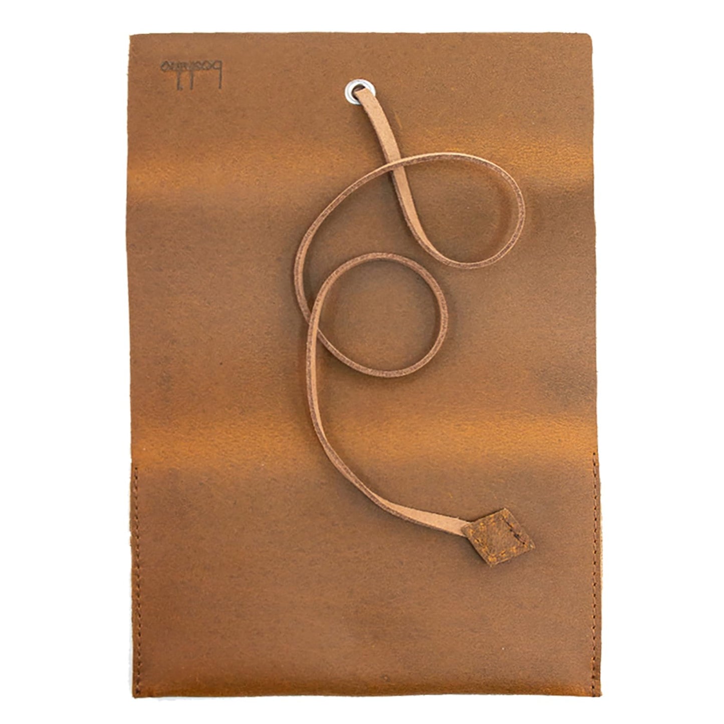 Boshiho Genuine Leather Roll Up Tobacco Pouch with Rolling Tip Paper Holder Slot (Brown (S))