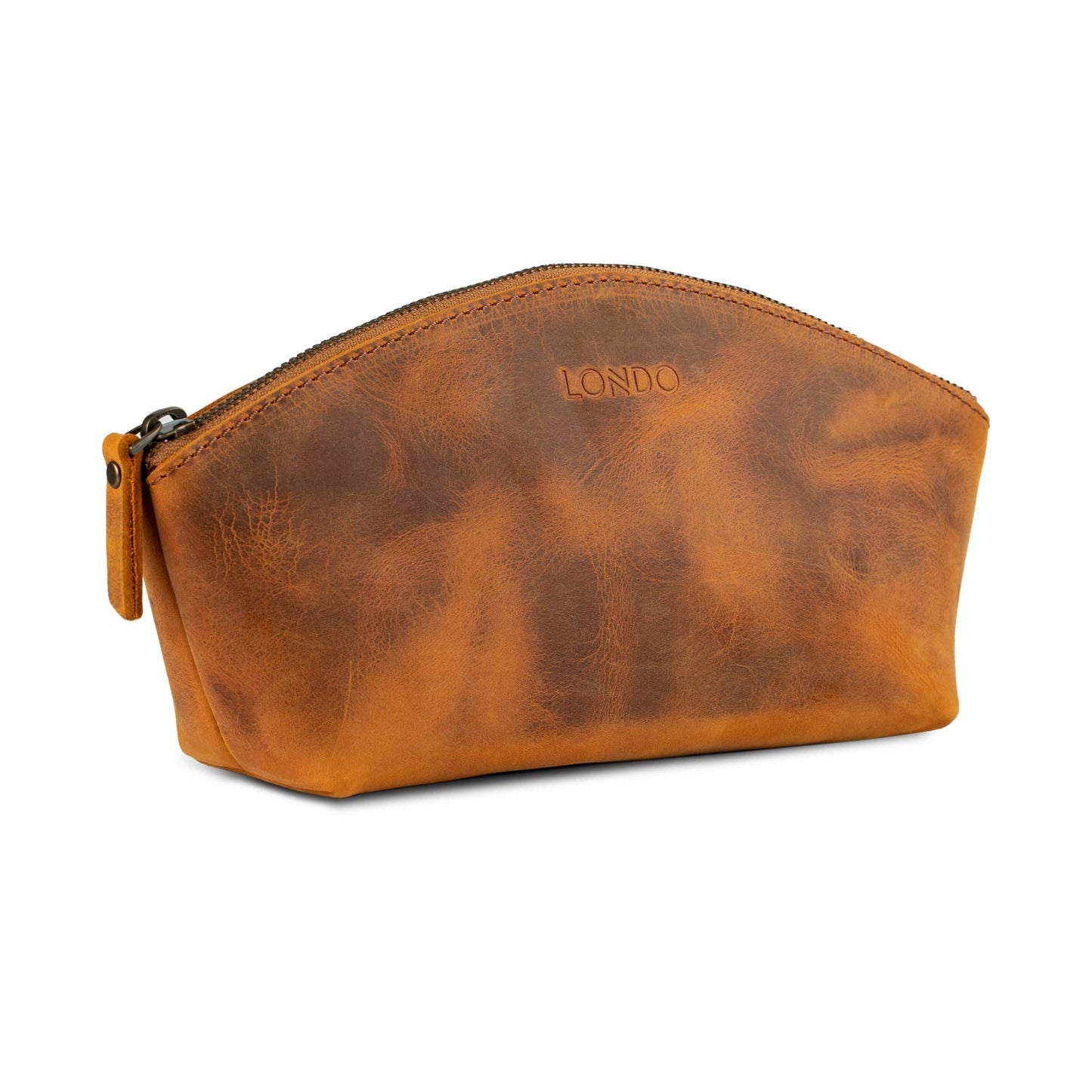 Londo Genuine Leather Versatile Gondola Style Handbag - Cosmetic, Toiletry, Makeup, Shaving Organizer Bag - Dopp Kits - Unisex
