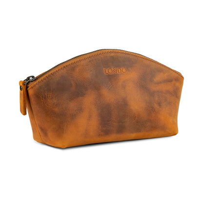 Londo Genuine Leather Versatile Gondola Style Handbag - Cosmetic, Toiletry, Makeup, Shaving Organizer Bag - Dopp Kits - Unisex