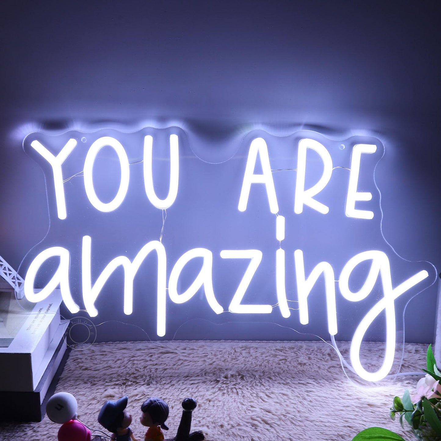 SYLHOME You Are Amazing LED Neon Light Sign 5V Girls Boys Bedroom Living Room Classroom Wall Decor Sign Hanging Smart Kid Birthday Decoration USB 16.9" X 10.6" Cold White