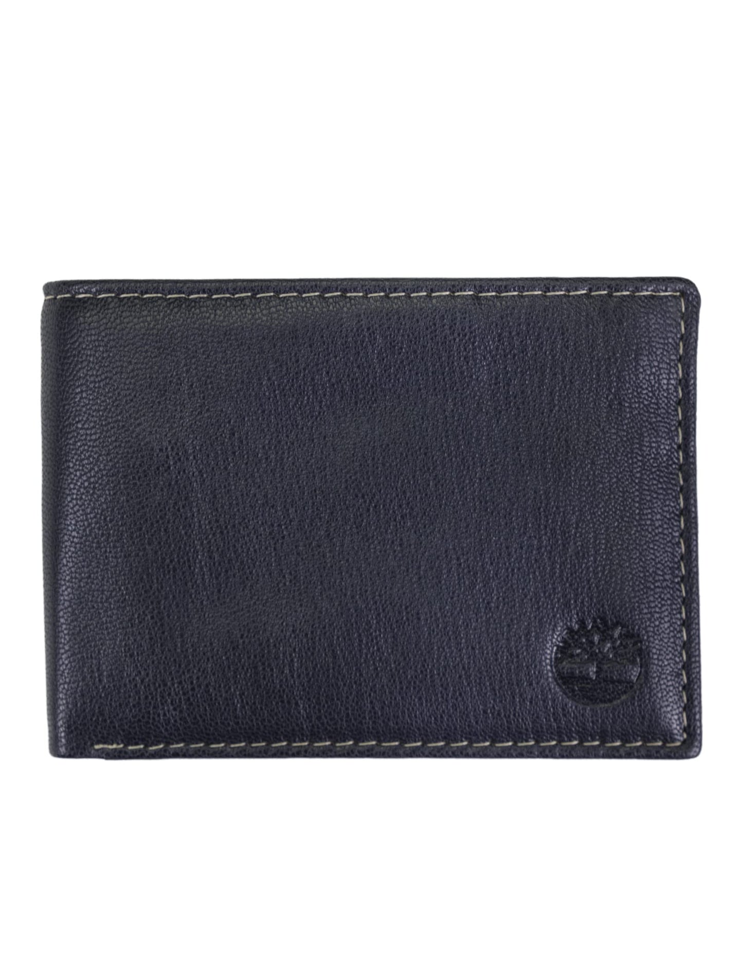 Timberland Men's RFID Blocking Wallet – Genuine Leather Passcase with Removable ID Holder, 6 Card Slots, 2 Billfold Pockets, Slim Design, Navy Blue, One Size