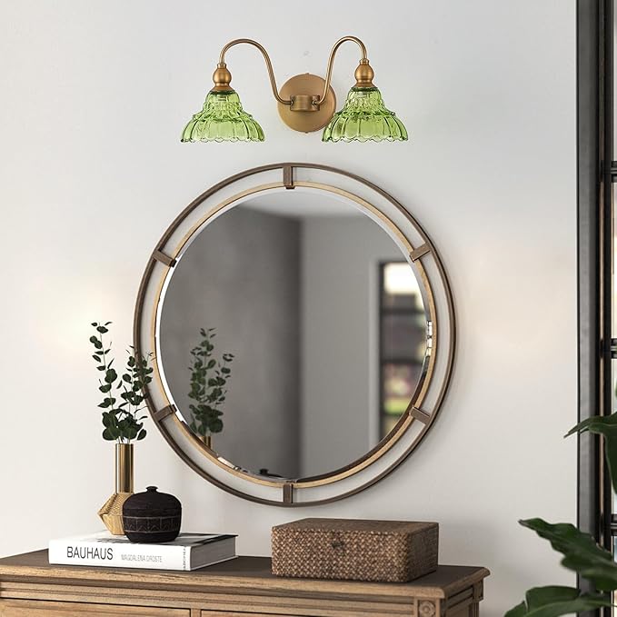 Vintage 2 Light Bathroom Vanity Light Bedroom Green Wall Sconces Vanity Lighting Fixtures Hallway Wall Light Fixtures Bathroom Lighting fixtures Over Mirror