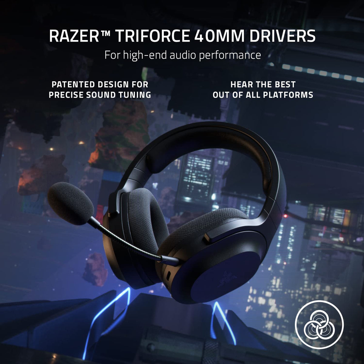 Razer Barracuda X Wireless Multi-Platform Gaming and Mobile Headset (2021 Model): 250g Ergonomic Design - Detachable HyperClear Mic - 20 Hr Battery - Compatible w/PC, PS5, Switch, & Android - Black