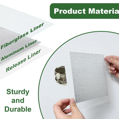 OTRANTO Drywall Repair Kit, 11 Pcs Drywall Patch, Dry Wall Web Repair Patch Kits for Holes, Plaster Sheetrock Repair Patching Kit with Scraper and Sandpaper