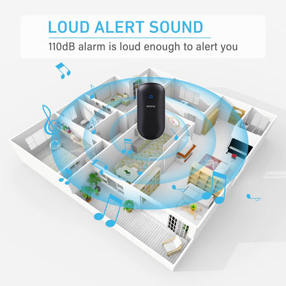 SECRUI Door Chime, Door Open Sensor Chime for Business/Home When Entering, Adjustable Volume, Easy Installation, 400ft Range, 52 Chimes, M508+D7