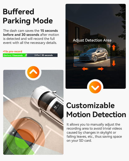 Vantrue N2X 2.7K Uber Dash Cam Front and Inside, 5G WiFi Dual Dash Camera for Car with HDR IR Night Vision, STARVIS 2, GPS, 2.5K/60FPS, LTE Support, 24/7 Parking Mode, Voice Control, Support 512GB Max