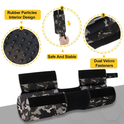 POWER GUIDANCE Barbell Squat Pad - Neck & Shoulder Protective Pad Anti-Skid Points for Squats, Lunges, Hip Thrusts, Weightlifting - Fit Standard and Olympic Bars, Camouflage