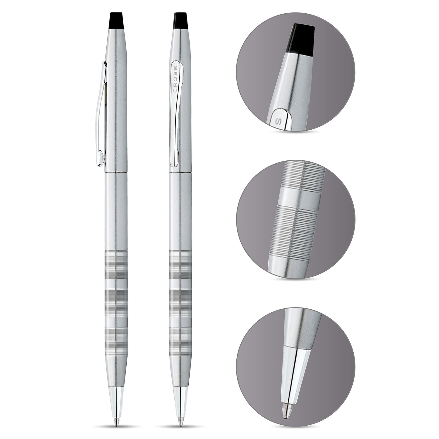 Cross AT008214 Classic Century Ballpoint Twist-Action Pen, Black Ink, Medium
