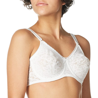 Bali Women's Underwire Bra, Lace 'N Smooth, Lace Full-Coverage Bra with Stay-in-Place Straps