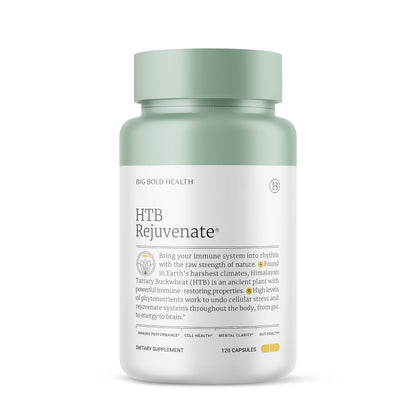 2 Month Supply - Big Bold Health HTB Rejuvenate - Immune Health Support Supplement - Himalayan Tartary Buckwheat Supplement for Immune Rejuvenation and Immune Support (120 Capsules)