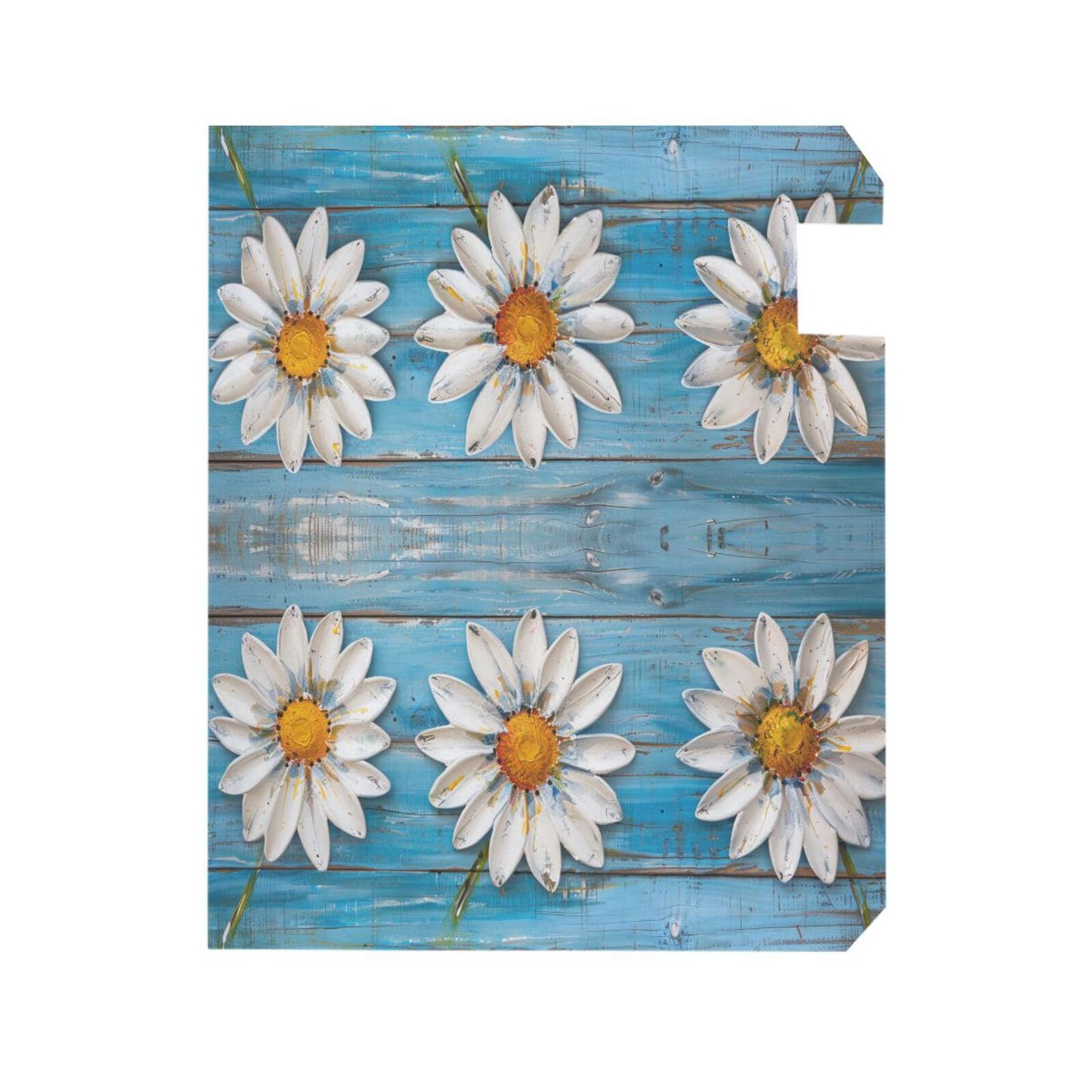 ALAZA Daisy Flowers on Wooden Magnetic Mailbox Cover MailWraps Garden Yard Home Decor for Outside Standard Size-18"x 20.8"…
