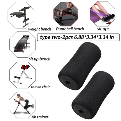 Foot Foam Pads Rollers(7.87in*3.14in*3.14in) for Exercise Machine, Inversion Table, Workout Bench, Sits Ups Replacement Parts, Home Gym Accesories