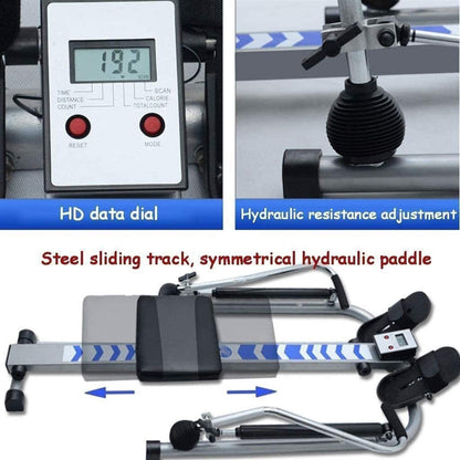 GenSDH Rowing Machines, Rowing Machine,Foldable Rower,Commercial Silent Rowing Machine,Indoor Hydraulic Rowing Machine,Household Multi Function Fitness Equipment Rowing Machine