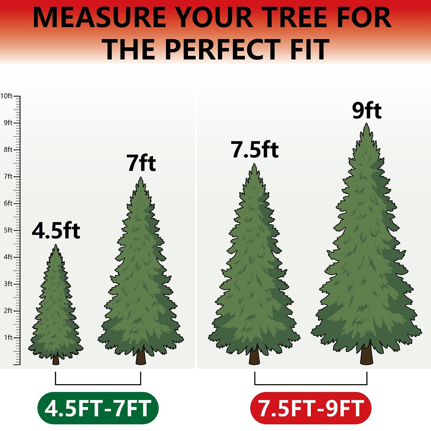 HOMEST Christmas Tree Storage Bag, Fits for 4.5-7 ft Xmas Artificials, Zippered Bag with Reinforced Carrying Handles and Wheels, Red (Bag Only)