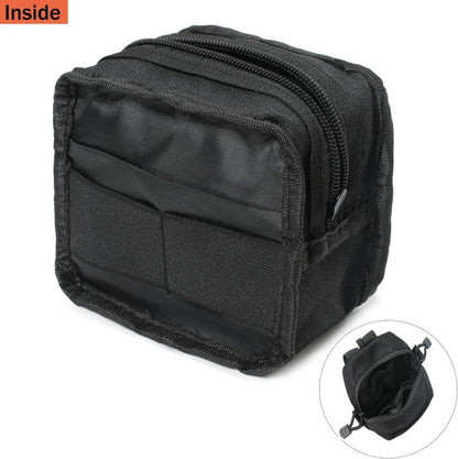 Mini Tactical Molle Compact Ammo Pouch - 2 Pack Small Utility EDC Tool Waist Belt Pouches