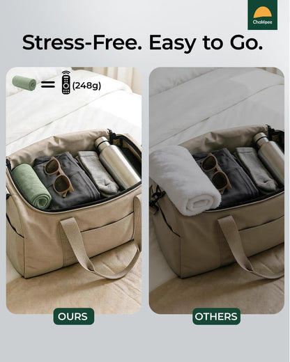 Chakipee Quick Dry Microfiber Towel Travel, Beach & Camping Towels. Fast Drying, Super Absorbent & Ultra Compact for Travel, Bath, Gym, Swimming, 1 Pack, 60''x30'' Army Green