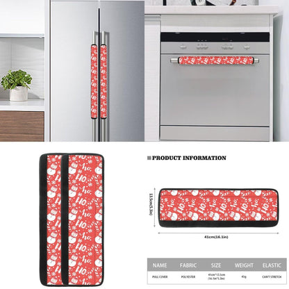 Yatixapu Refrigerator Handle Covers, Christmas Snowman Candy Cane 6PCS Kitchen Appliance Handle Covers, Keep Your Fridge Microwave Oven Stove Dishwasher Clean, Keep Off Fingerprints Food Stains