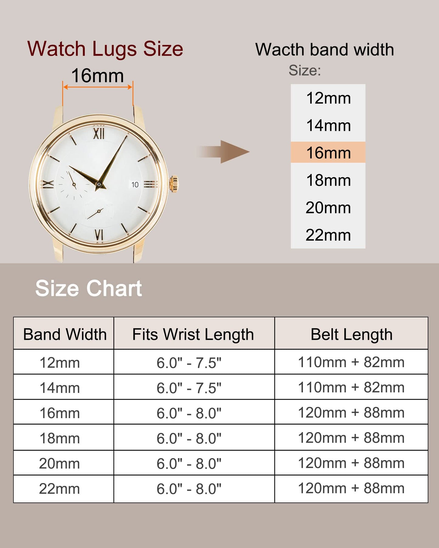 uxcell Black Genuine Leather Band 14mm Width, Flat Thin Elegant Leather Watch Strap for Women