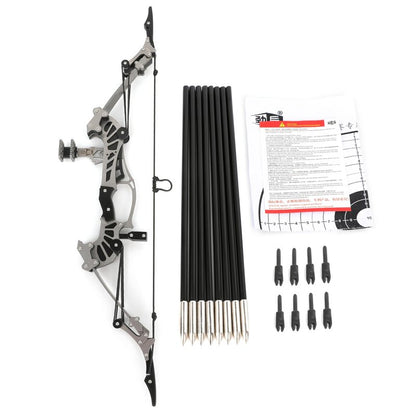 ZSHJGJR 6"/7.4"/7.9"/8.6"/8.8"/9.5"/16" Compound Bow Set Training Bow RH/LH for Archery Outdoor Sports Hunting Shooting Practice Cool Stuff Entertainment Fun Gift (16 inch Bow)