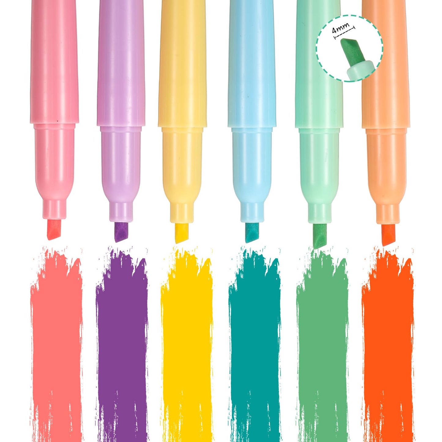 Chinco 30 Pcs Retractable Shuttle Pen Clip with Mini Highlighter Nurse Badge Pen Neon Marker LED Keychain Ring Clip for Nurse Gift(Simple,Black)