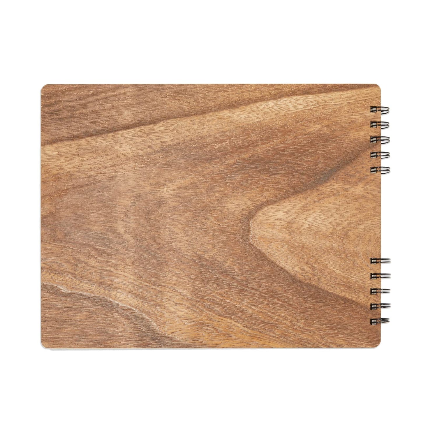 Paper Junkie Rustic Wooden Guest Book for Party - 112 Pages, 11.25 x 8.75 in Brown Wood Cover - Wedding & Baby Shower Guest Book Sign in