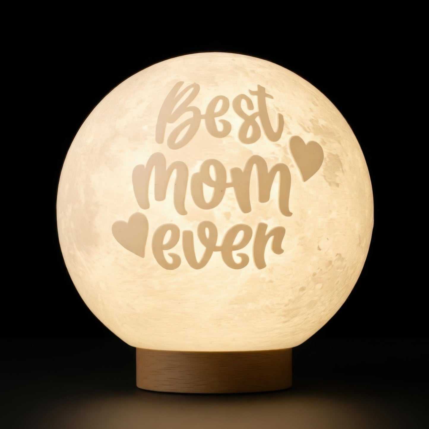 Funnytree Mothers Day Mom Birthday Gift Moon Lamp Night Light - Home Nursery Room Bedroom Office Desk Decor, Gifts for Women Wife Mom