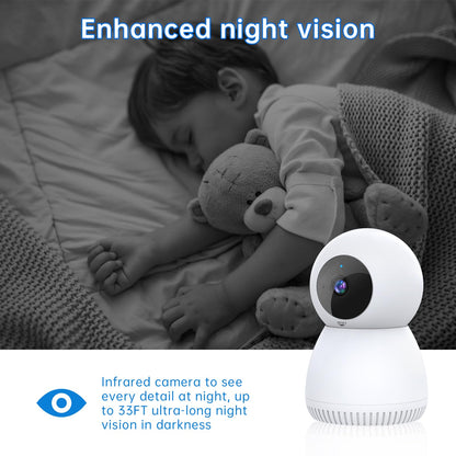 NoahTec Indoor Camera,1080P Pet Camera Baby Monitor,AI Motion Detection, 2-Way Talk, Night Vision, Siren, Compatible with Alexa