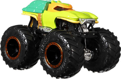Hot Wheels Monster Trucks 2-Pack, Demolition Doubles Set of 2 Toy Vehicles in 1:64 Scale, for Kids & Collectors (Styles May Vary)