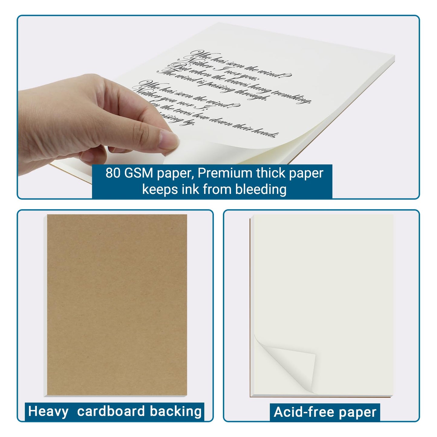 suituts 12 Pack Note Pads 8.5X11 Inch Memo Pads, Scratch Pad, Paper Pads, Writing Pads Bulk for Drawing Sketching, Letter Size (Each Pad 50 Sheet)