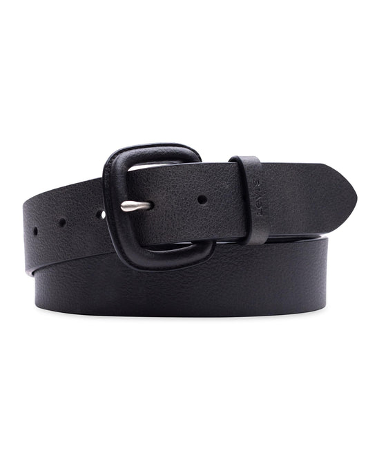 1.5" WRAPPED BUCKLE W/LOGO LOOP LEATHER