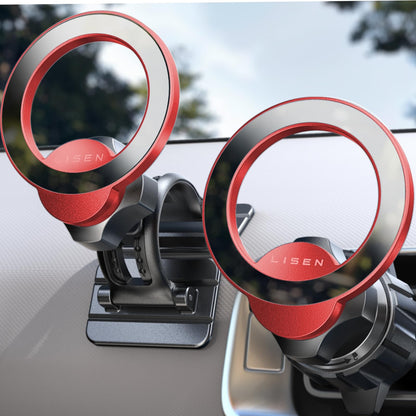LISEN for MagSafe Car Mount iPhone 17 Car Accessories for Men Women Interior,Magnetic Phone Holder for Car [95% Increase Magnetic] Truck Vent Phone Mount 2X Mat Fit GPS iPhone 17 Pro Max Air 16 15
