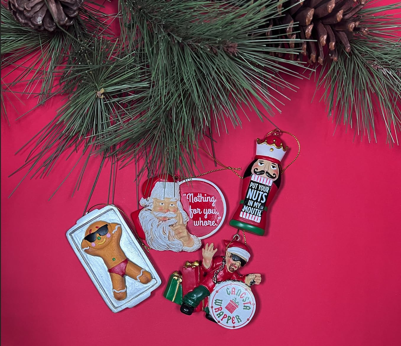 Streamline Crooked Christmas Ornament- Gingerbread Tan
