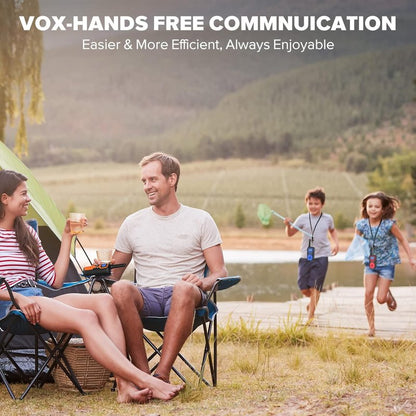 Walkie Talkies Long Range - Rechargeable 6 Pack for Adults | Ideal for Camping, Hunting & Emergency Use