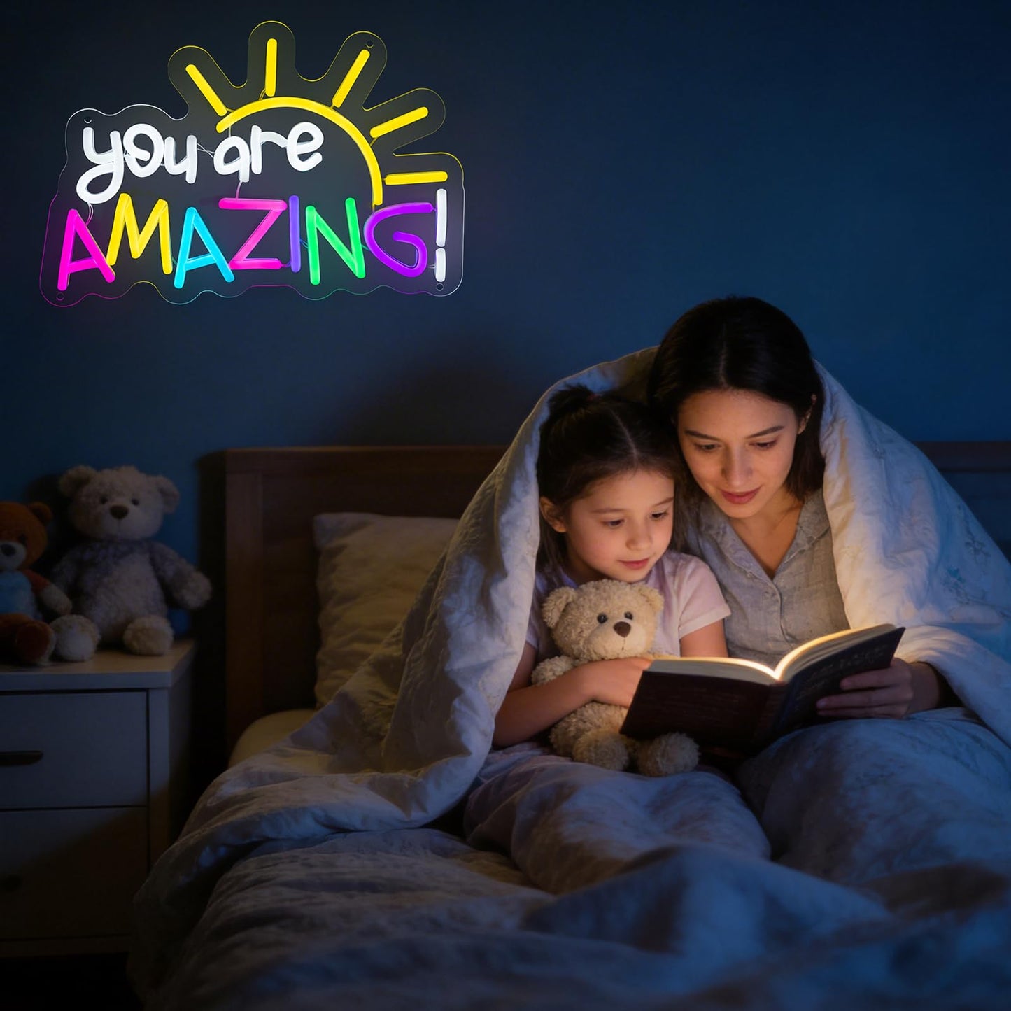 AOOWSDX You Are Amazing Neon Sign,Classroom Neon Signs for Wall Decor,Teacher Appreciation Gifts,Room Decor for Teen Girls Light up Sign for Bedroom Home Bar Nursery Wedding Birthday Party Gifts