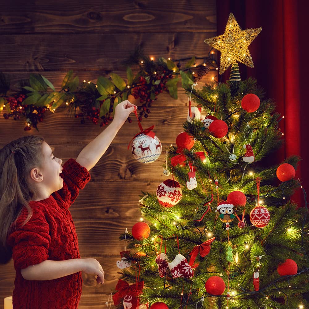 Christmas Tree Toppers Xmas Glitter Gold Hollow Star Treetop Topper for Christmas Tree Decoration. 1
